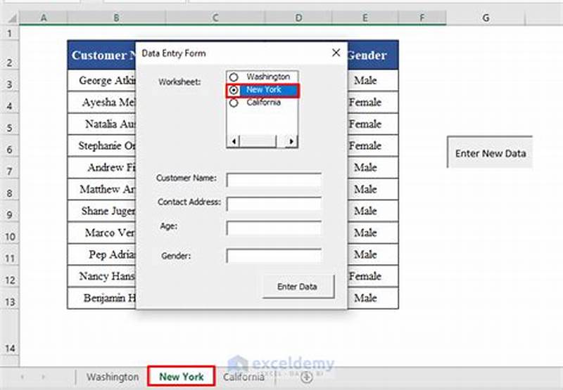Add Form In Excel