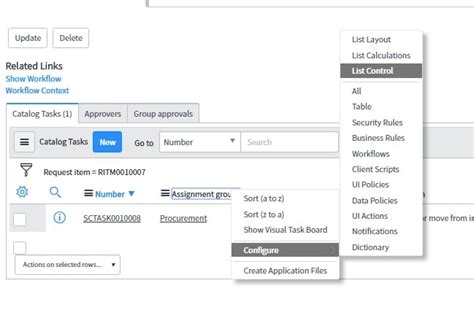 Add Request Number To Sc Catalog Task List