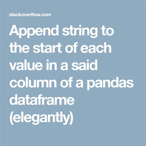 Add a string prefix to each value in a pandas string column