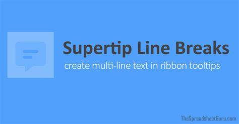 Add line break within tooltips