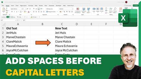 Add spaces before Capital Letters