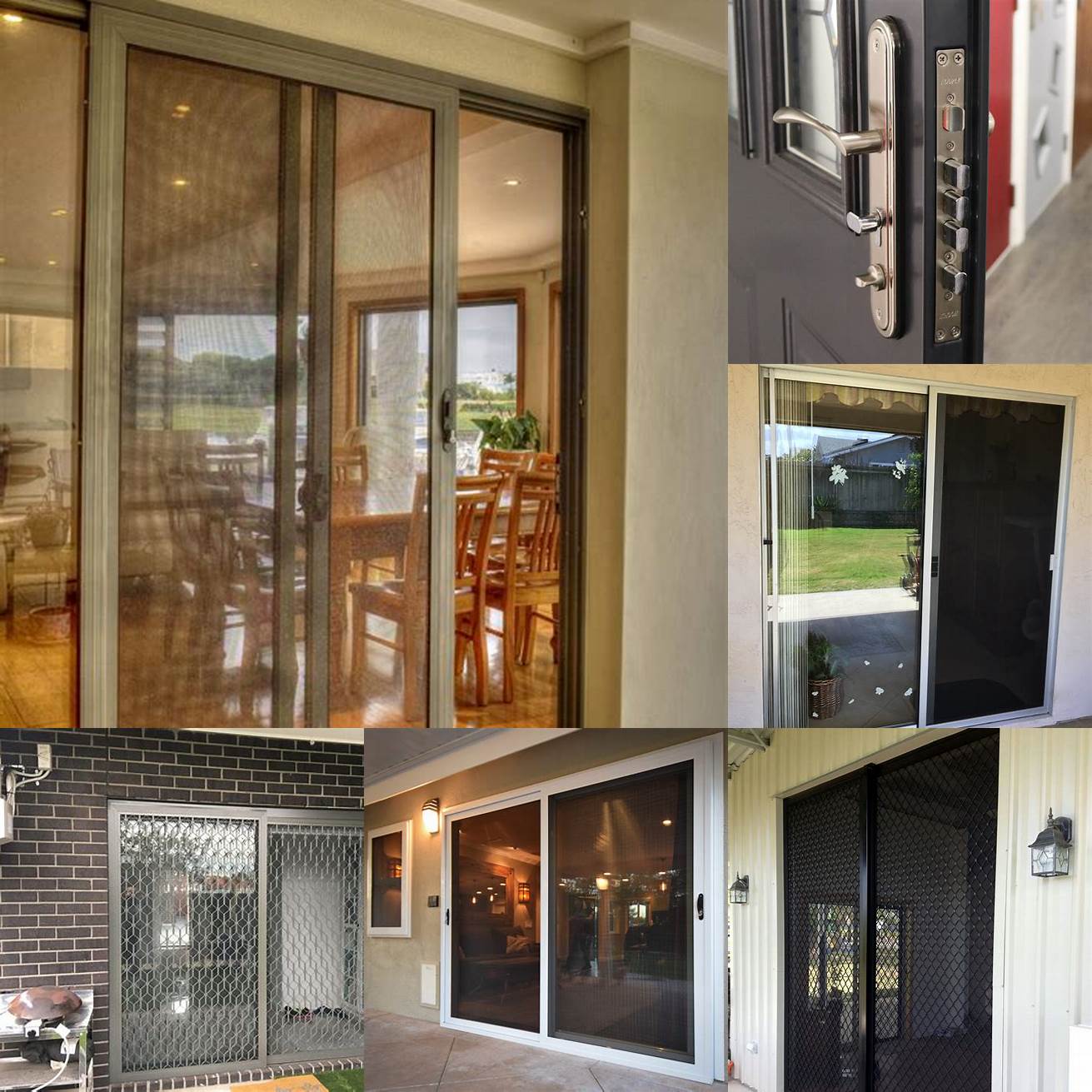 Added security Many sliding screen doors come with a locking mechanism which can improve the security of your home