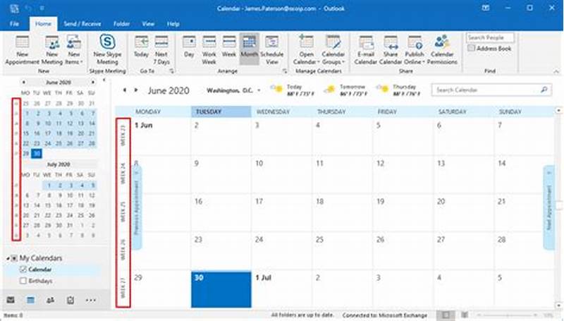 Adding Week Numbers To Outlook Calendar