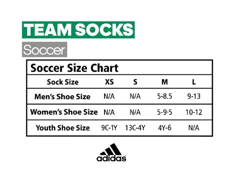 Adidas Sock Sizing Chart
