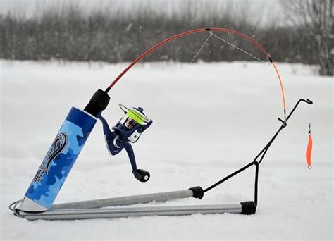 Adjusting Ice Fishing Rod Holder