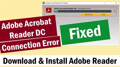 Adobe Acrobat Reader DC Error