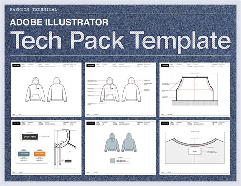 Adobe Illustrator Tech Pack Template