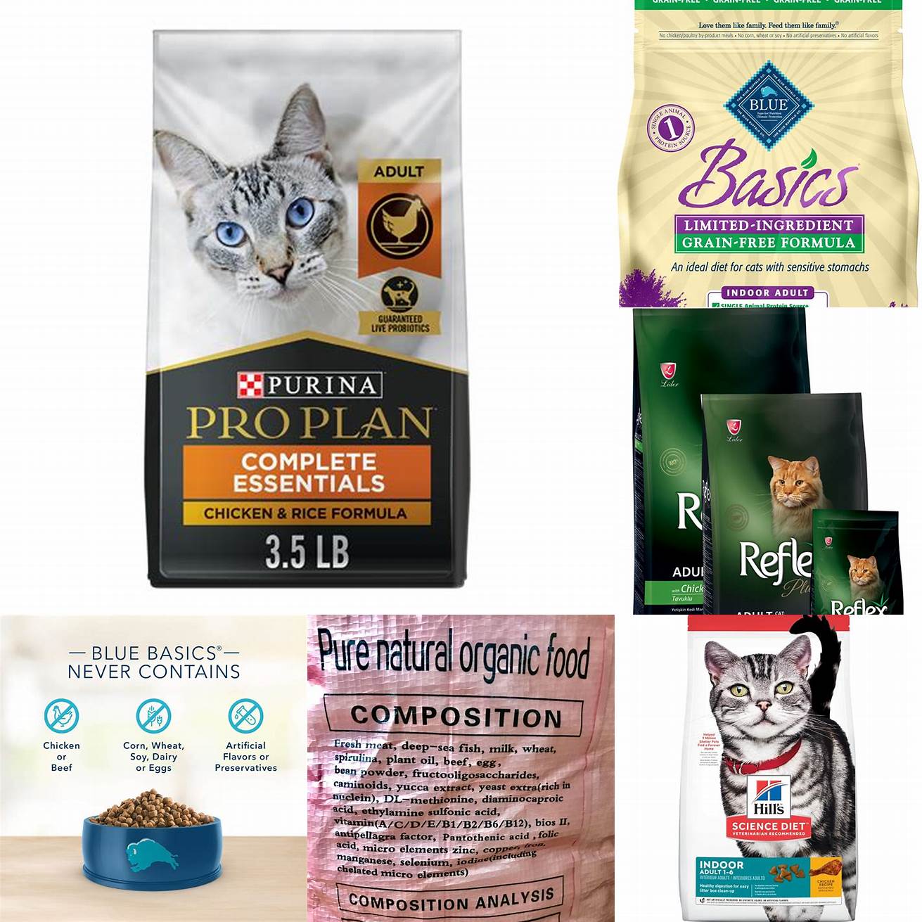 Adult cat food ingredients