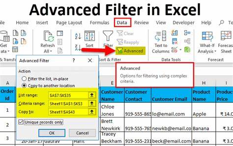 Penggunaan Advanced Filter di Excel