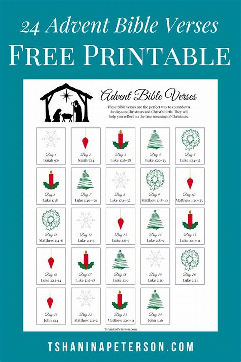 Advent Scriptures Printable