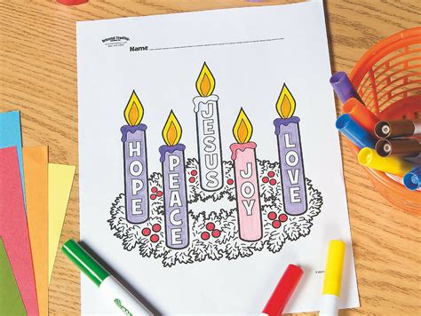 Advent Wreath Free Printable