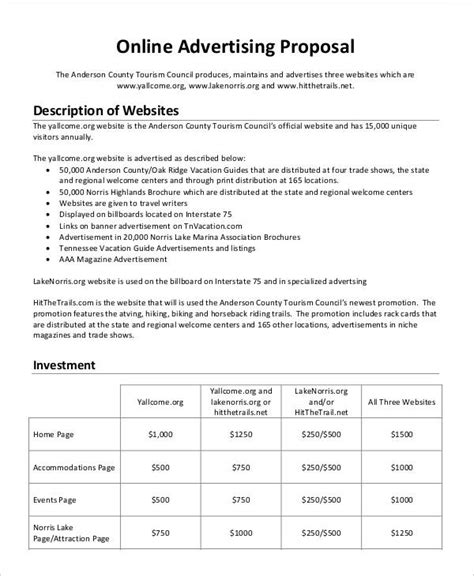 Advertising Business Proposal Template