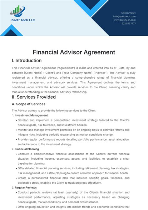 Advisor Contract Template