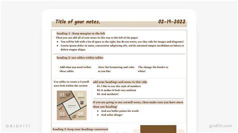 Aesthetic Google Docs Templates