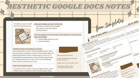 Aesthetic Google Docs Templates Free