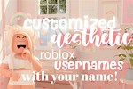 Aesthetic Usernames for Roblox with Your Name