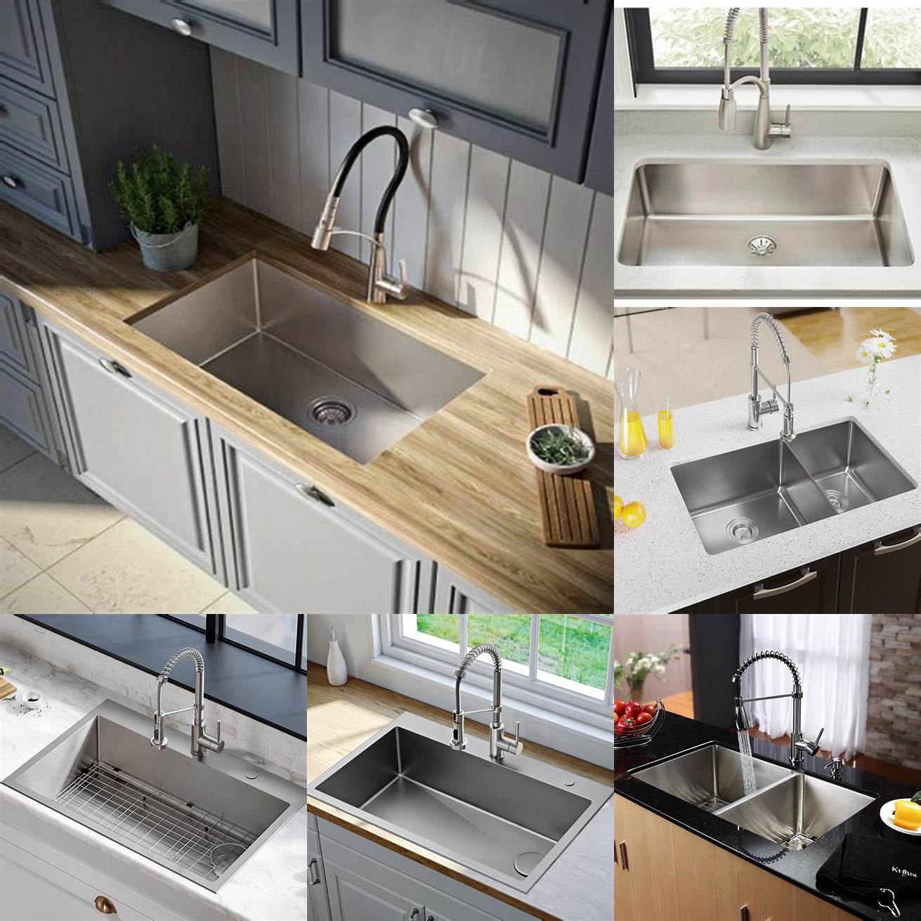 Affordable Compared to other sink materials stainless steel is relatively inexpensive You can find a quality stainless steel sink for a fraction of the cost of a porcelain or granite sink