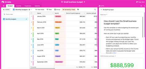 Airtable Budget Template