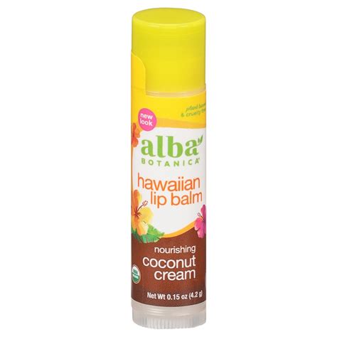 Alba Botanica Hawaiian Coconut Cream Lip Balm