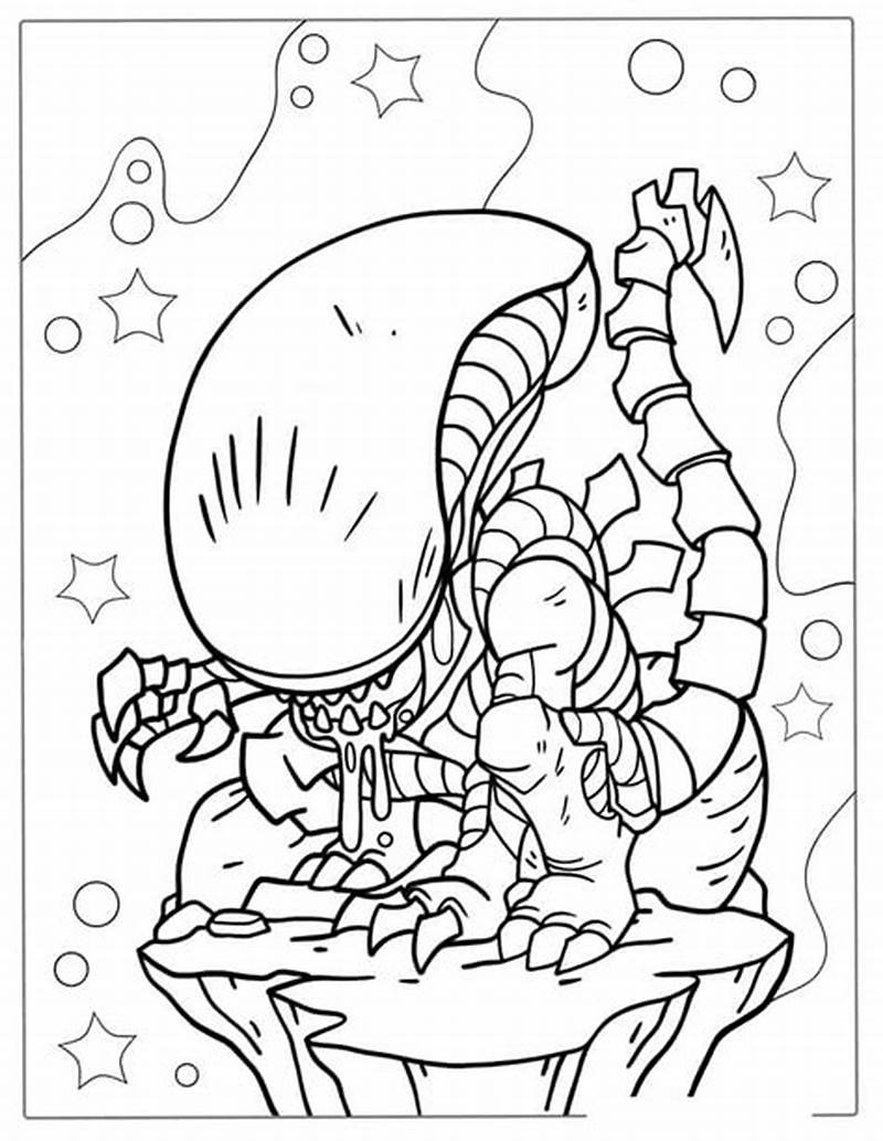 Alien Child Birth Hentia Coloring Page