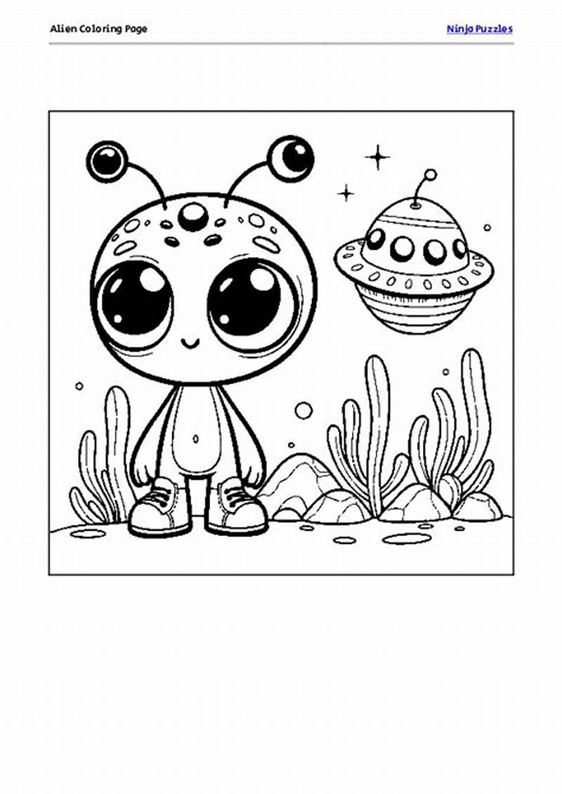 Alien Coloring Sheet
