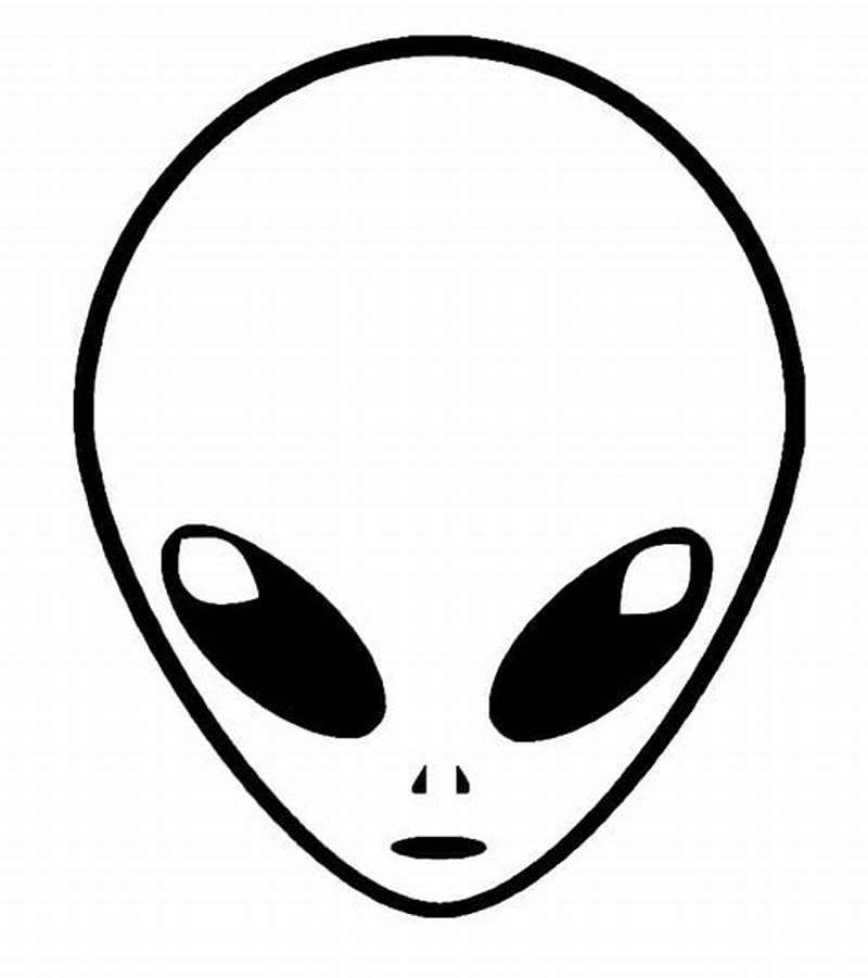 Alien Head Coloring Pages