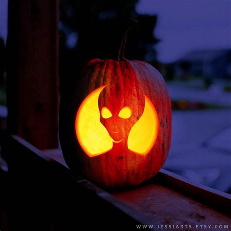 Alien Pumpkin Pattern