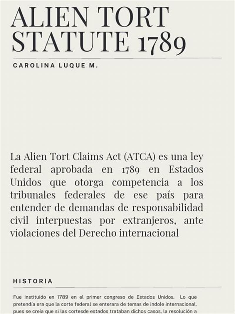 Alien Tort Claims Act