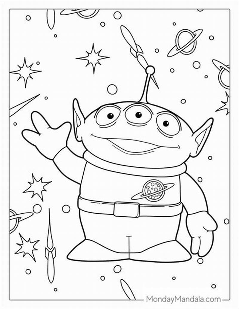 Alien Toy Story Coloring Pages
