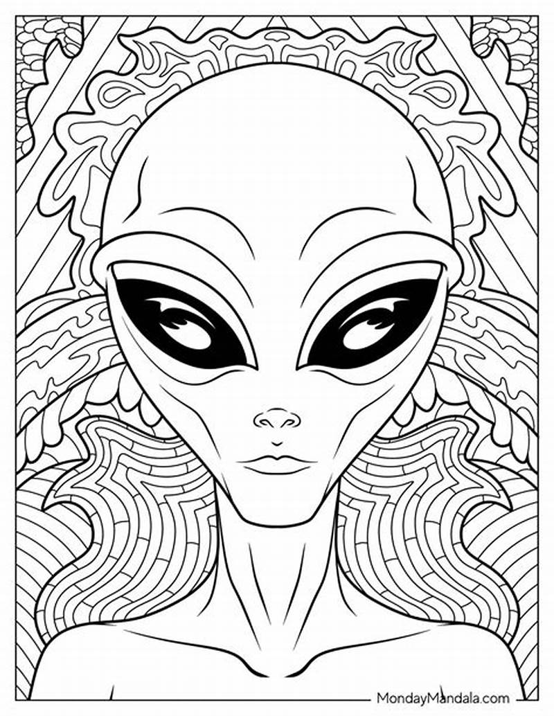Alien X Coloring Pages