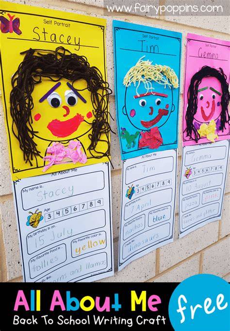 All About Me Crafts Preschool Printable