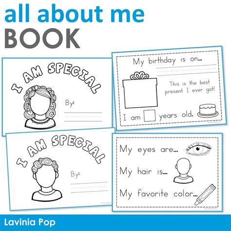 All About Me Elementary Book Free Printable