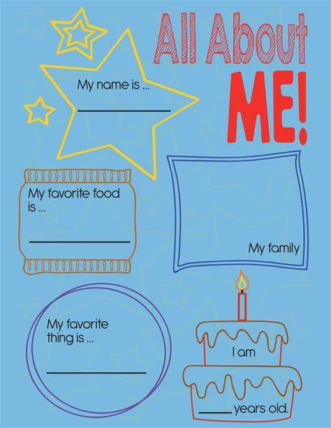 All About Me Free Template