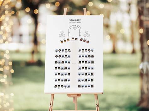 All Seated Wedding Seating Chart