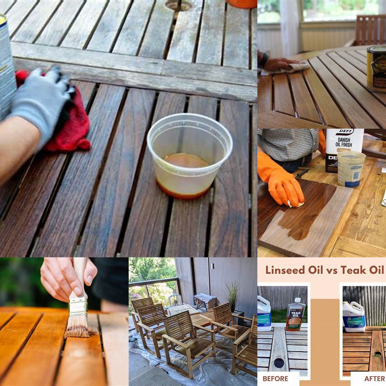 Allow the teak oil to dry before using the wood
