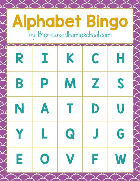 Alphabet Bingo Game Printable