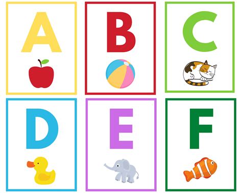 Alphabet Cards Printable