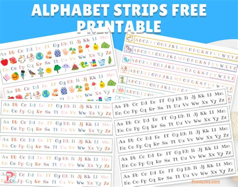 Alphabet Desk Strips Printable Free