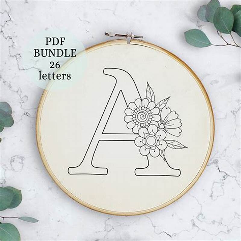 Alphabet Embroidery Pattern