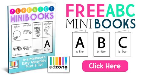 Alphabet Mini Book Free Printable