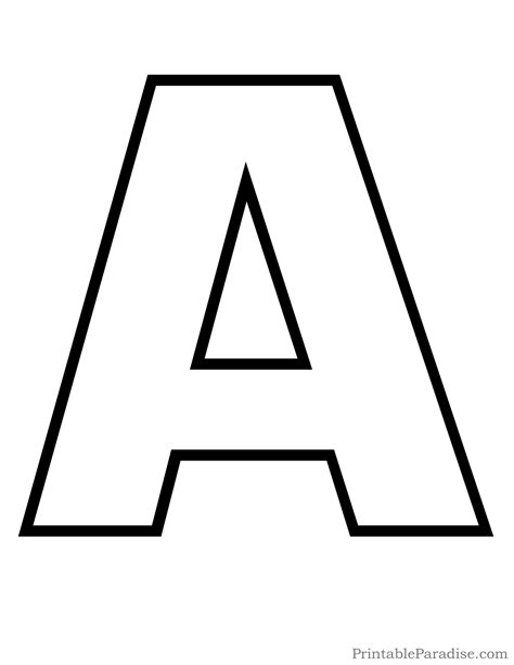 Alphabet Outline Printable