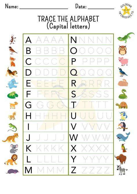 Alphabet Tracing For Preschoolers Printables