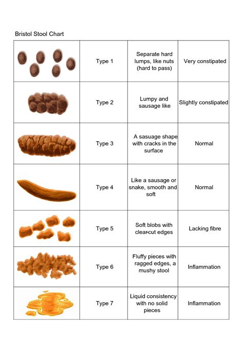 Alternative Bristol Stool Chart