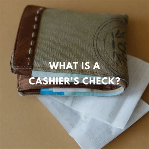 Alternatives to Cashier's Checks