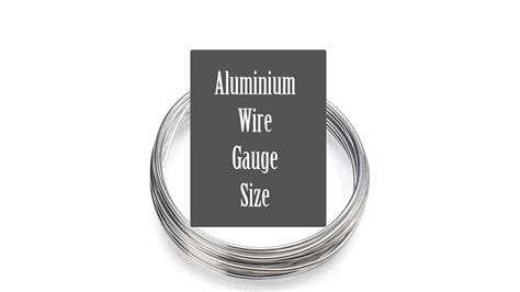 Aluminium Wire Gauge Chart