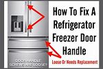 Amana Bottom Freezer Door Handle Loose