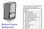 Amana Bottom Freezer Service Manuals