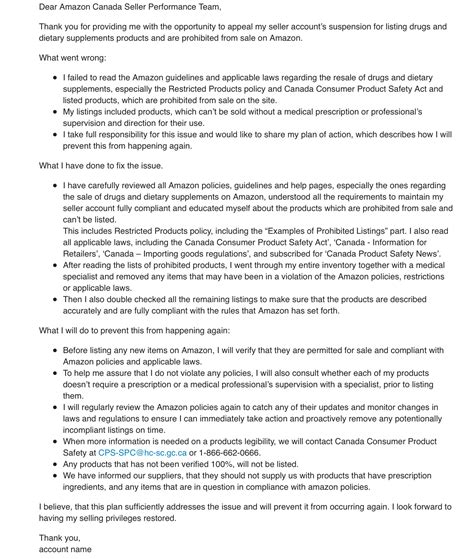 Amazon Plan Of Action Template