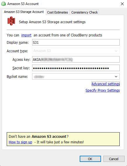 Amazon S3 exception The specified key does not exist