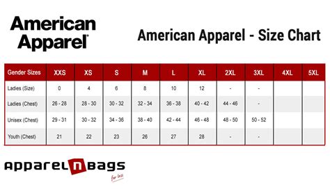 American Size Shirt Chart